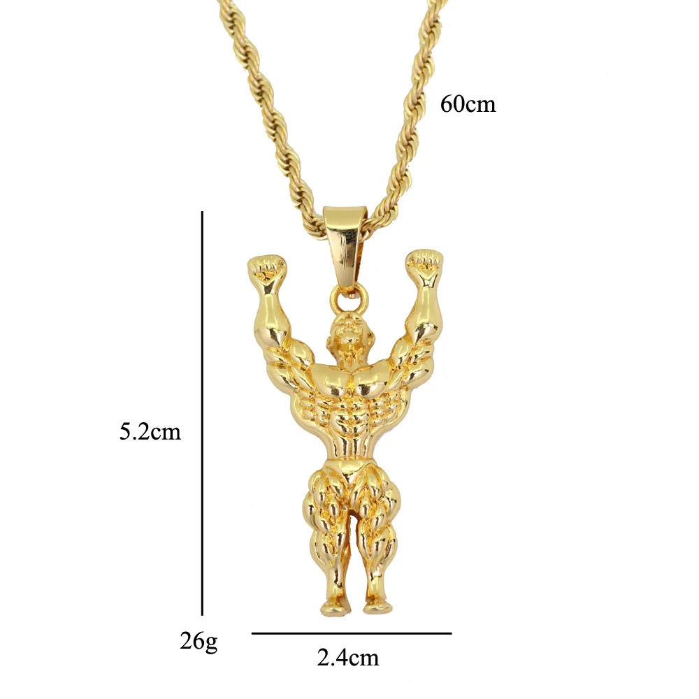 Hip Hop Fitness Cartoon Man Pendant Necklace Men Ice Out Charm Necklace Jewelry Gift
Hip Hop Fitness Cartoon Man Pendant Necklace Men Ice Out Charm Necklace Jewelry Gift