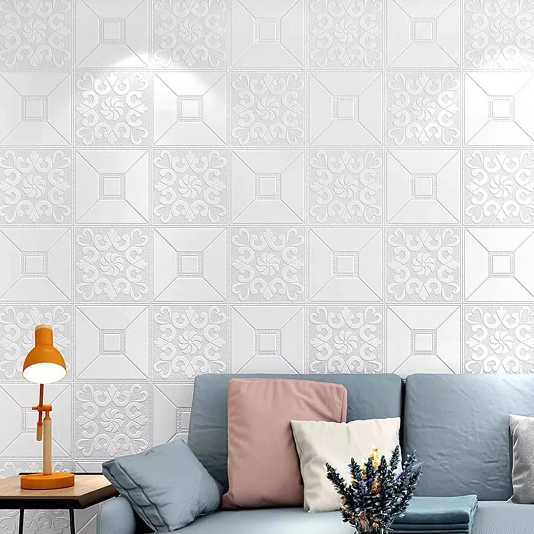 10pcs 3D Tile Carved Wall Sticker Foam Panel Waterproof And Anti-collision European-style TV Background Wall Stickers
10pcs 3D Tile Carved Wall Sticker Foam Panel Waterproof And Anti-collision European-style TV Background Wall Stickers