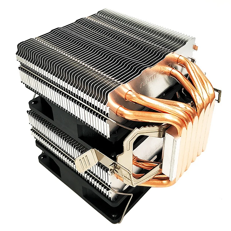 SNOWMAN 4PIN Temperature Control CPU Cooler,6 Copper Tube Mute Dual Fan CPU Cooler,Suitable for AMD Universal Cooler
SNOWMAN 4PIN Temperature Control CPU Cooler,6 Copper Tube Mute Dual Fan CPU Cooler,Suitable for AMD Universal Cooler