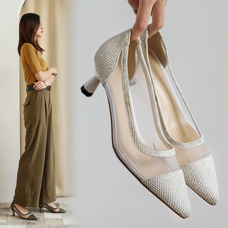Summer Mesh Pointed Toe Sandals Sexy Heels Single Shoes Women Shoes In Europe America 20201 Spring Summer Sexy Fashion Pumps
Summer Mesh Pointed Toe Sandals Sexy Heels Single Shoes Women Shoes In Europe America 20201 Spring Summer Sexy Fashion Pumps