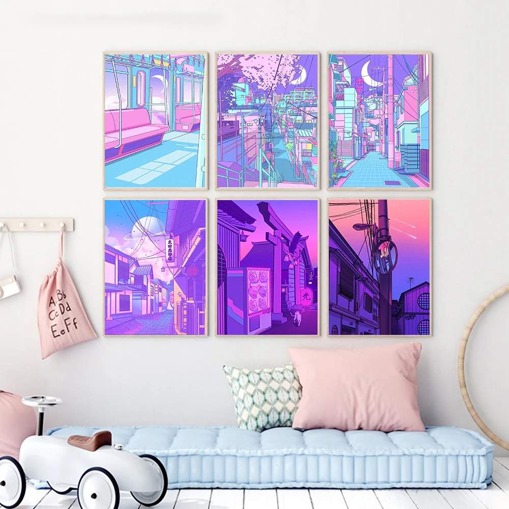 Anime City Landscape Wall Art Canvas Painting The Bus Cat In Street Poster Prints Picture For Kawaii Kid Girl Bedroom Home Decor
Anime City Landscape Wall Art Canvas Painting The Bus Cat In Street Poster Prints Picture For Kawaii Kid Girl Bedroom Home Decor