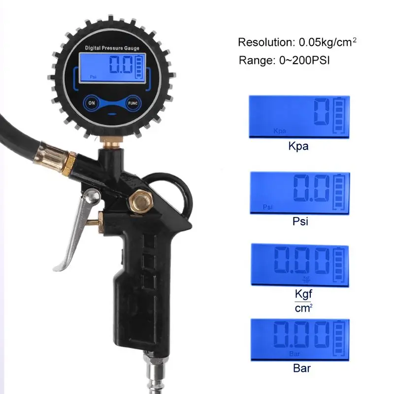 New Car Air Tire Inflator with Digital Pressure Gauge 200 PSI Air Chuck & Hose Type qiang
New Car Air Tire Inflator with Digital Pressure Gauge 200 PSI Air Chuck & Hose Type qiang