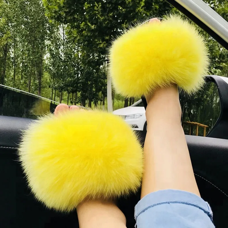 Women's Winter Fluffy Fox Fur Slippers Children's Plush Home Shoes Female Furry Raccoon Fur Slides Female Amazing Fur Flip Flops
Women's Winter Fluffy Fox Fur Slippers Children's Plush Home Shoes Female Furry Raccoon Fur Slides Female Amazing Fur Flip Flops