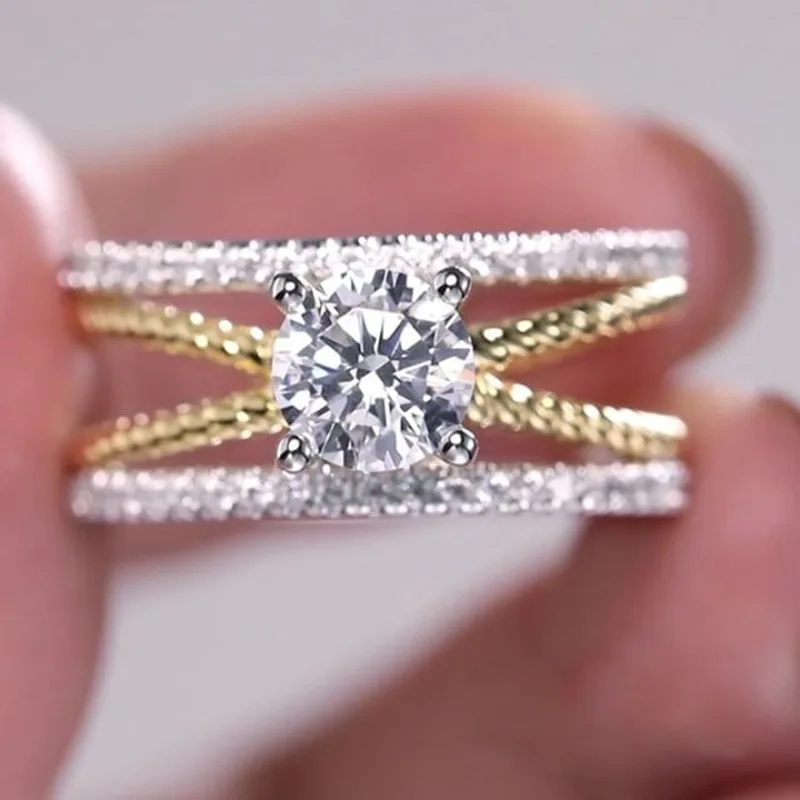2022 Luxury Gold Silver Color Geometry Engagement Ring For Women Anniversary Gift Jewelry Valentine's Day R5488
2022 Luxury Gold Silver Color Geometry Engagement Ring For Women Anniversary Gift Jewelry Valentine's Day R5488