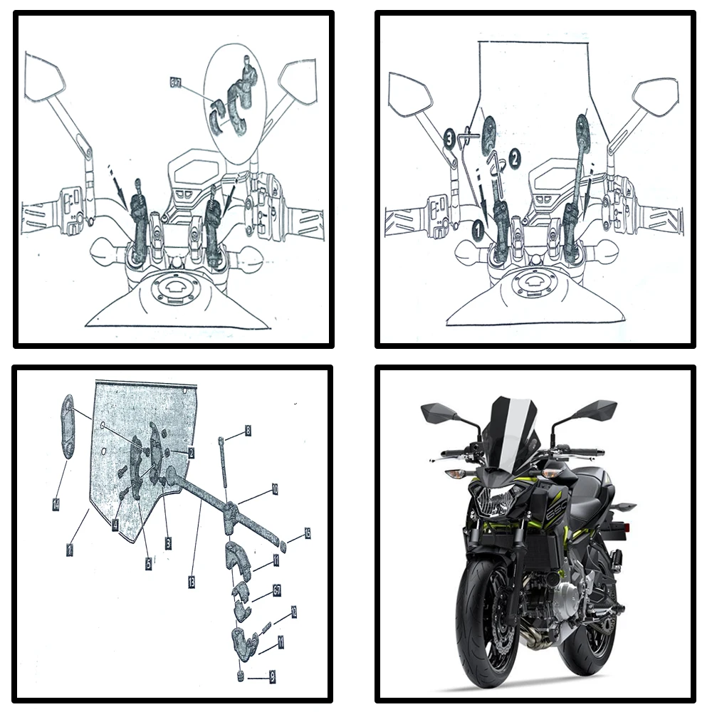 For YAMAHA FZ1 FZ6 FZ8 XJ6 FOR BMW F650GS F700GS F800GS R1200GS Universal Motorcycle Windshield Windscreen Motorbikes Deflector
For YAMAHA FZ1 FZ6 FZ8 XJ6 FOR BMW F650GS F700GS F800GS R1200GS Universal Motorcycle Windshield Windscreen Motorbikes Deflector