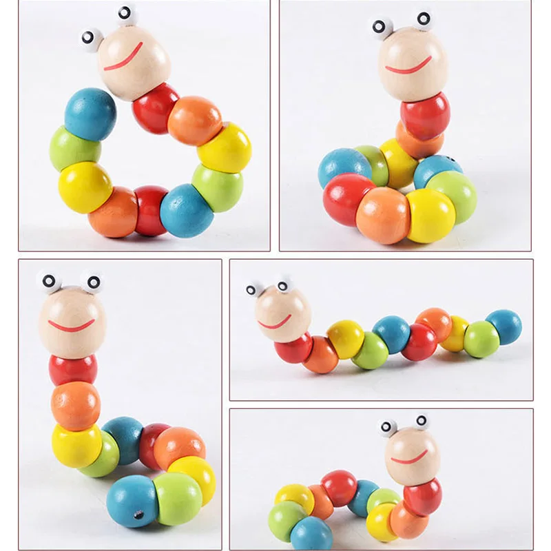 1Pcs Colorful Wooden Twisted Insect Toys Cute Cartoon Twisted Insect Children Early Education Toys Nice Gift
1Pcs Colorful Wooden Twisted Insect Toys Cute Cartoon Twisted Insect Children Early Education Toys Nice Gift