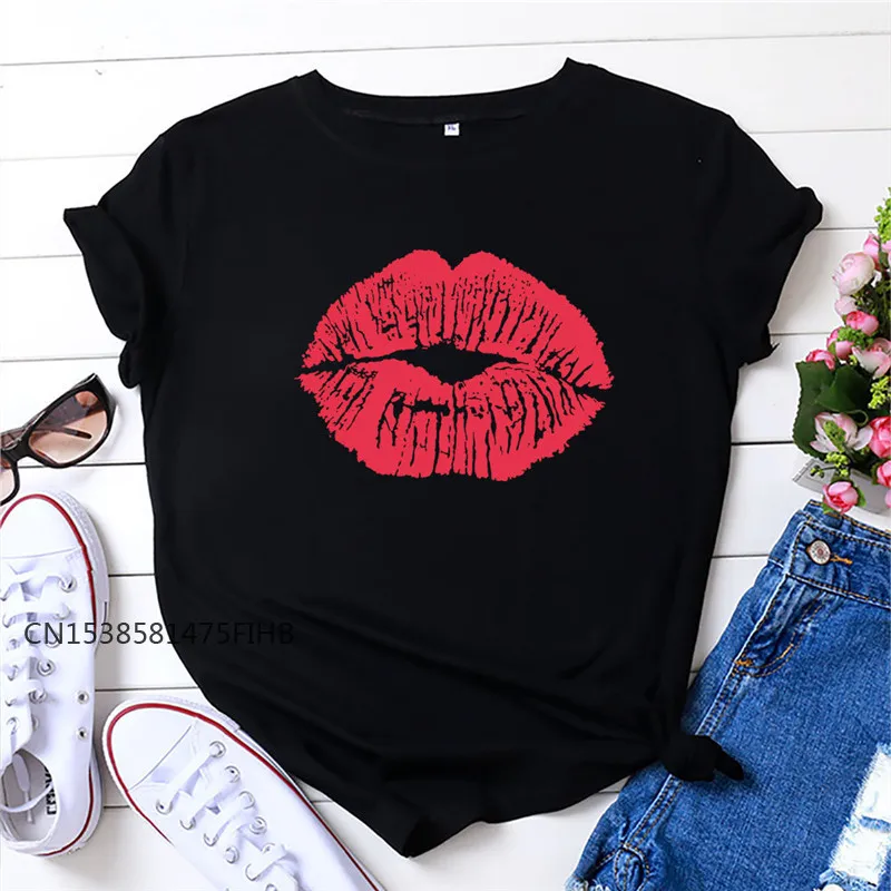 Summer TShirt Soft Premium XS-4XL Sexy Red Lip Print Fashion Women Shirts Crew Neck Short Sleeve Female T Shirt Pink Top Tee
Summer TShirt Soft Premium XS-4XL Sexy Red Lip Print Fashion Women Shirts Crew Neck Short Sleeve Female T Shirt Pink Top Tee