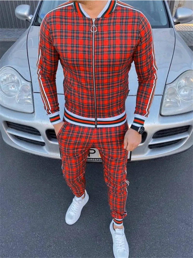 New Men Sportsuits Set Fitness Suits autumn Men Set Long Sleeve stripe Hoodies+Pants Gyms Casual Sportswear Suit 2021
New Men Sportsuits Set Fitness Suits autumn Men Set Long Sleeve stripe Hoodies+Pants Gyms Casual Sportswear Suit 2021