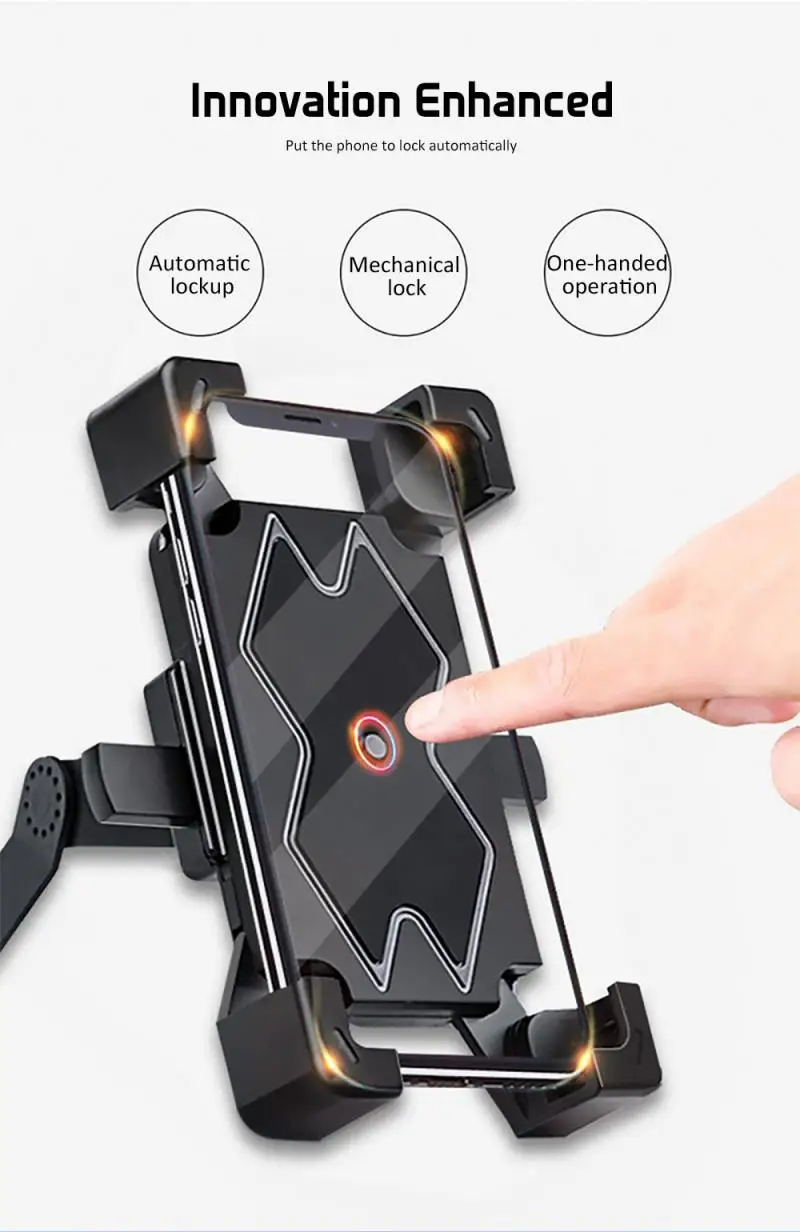 Universal Bicycle Mobile Phone Holder Motorcycle Bike Holder Handlebar Stand Mount Bracket For IPhone Xiaomi Huawei
Universal Bicycle Mobile Phone Holder Motorcycle Bike Holder Handlebar Stand Mount Bracket For IPhone Xiaomi Huawei