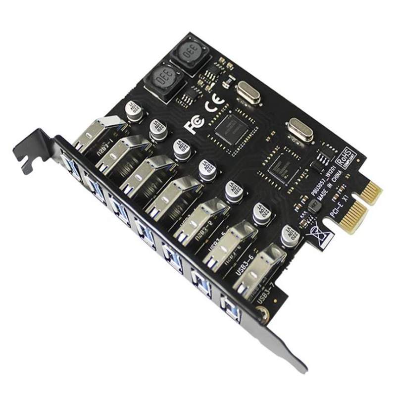 USB 3.0 PCI-E Expansion Card Adapter 7 Ports USB 3.0 Hub Adapter External PCI-E Extender PCI Express Card for Desktop
USB 3.0 PCI-E Expansion Card Adapter 7 Ports USB 3.0 Hub Adapter External PCI-E Extender PCI Express Card for Desktop