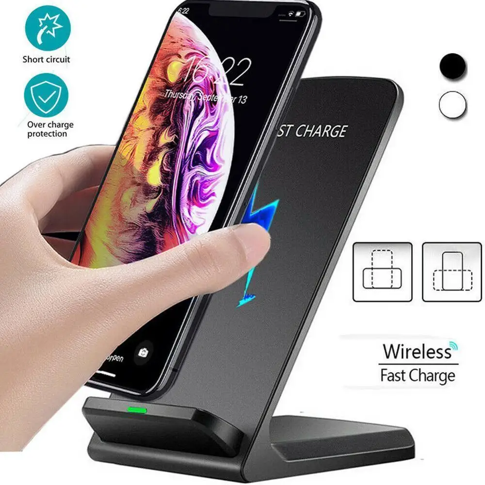 Быстрое беспроводное зарядное устройство 10 Вт для Samsung Galaxy S9/S9 + S8 S7 Note 9 S7 Edge, USB зарядная подставка Qi для iPhone XS Max XR X 8 Plus
Быстрое беспроводное зарядное устройство 10 Вт для Samsung Galaxy S9/S9 + S8 S7 Note 9 S7 Edge, USB зарядная подставка Qi для iPhone XS Max XR X 8 Plus