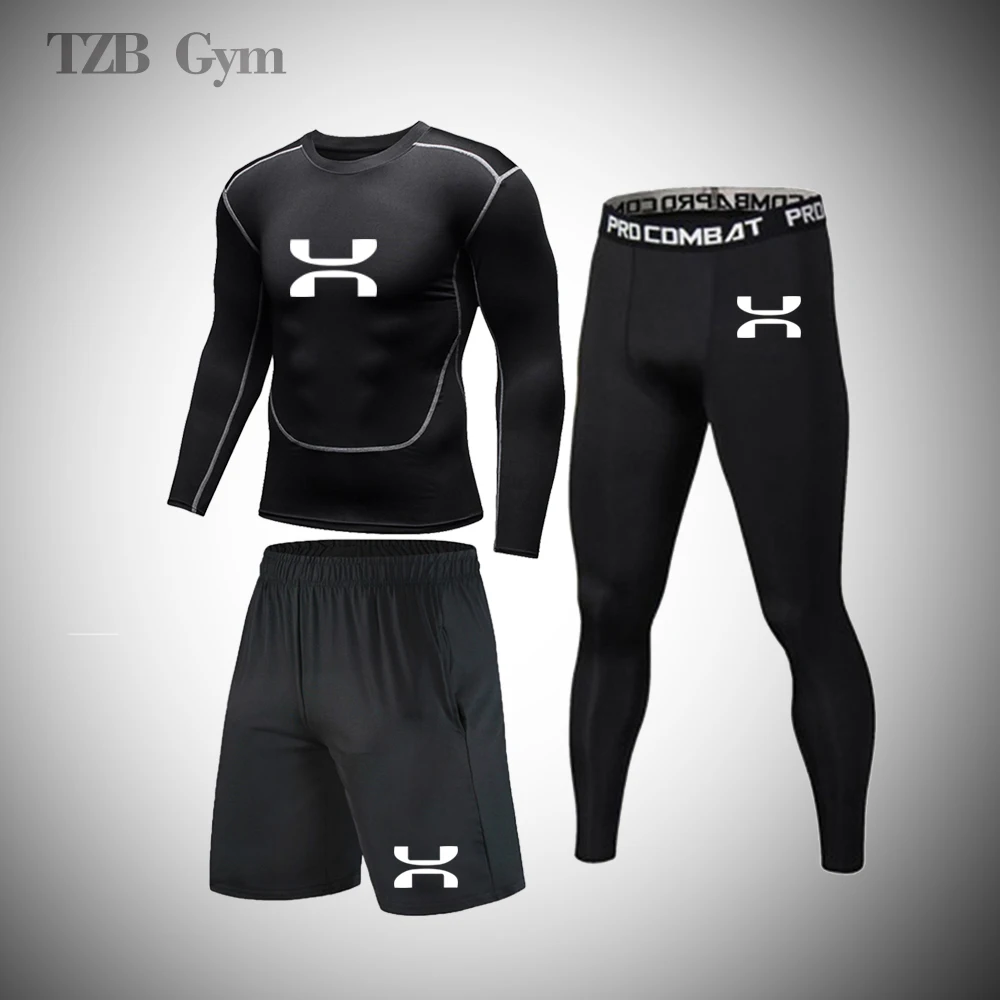 Rashguard Sportswear Men's Fitness Running Quick Drying Sports T Shirt Cycling Basketball Training Tights Men's Running Suit
Rashguard Sportswear Men's Fitness Running Quick Drying Sports T Shirt Cycling Basketball Training Tights Men's Running Suit