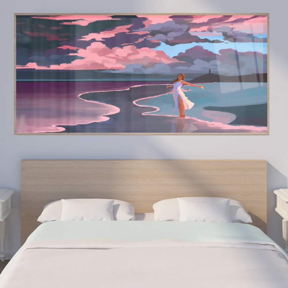 Abstract oil painting golden sky travel girl canvas painting living room corridor bedroom home decoration mural
Abstract oil painting golden sky travel girl canvas painting living room corridor bedroom home decoration mural