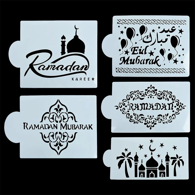 1Pcs DIY Eid Mubarak Plastic Cake Stencil Mold Lace Pad Spray Flower for Wall Painting Cupcake Decoration Baking Tool Moulds
1Pcs DIY Eid Mubarak Plastic Cake Stencil Mold Lace Pad Spray Flower for Wall Painting Cupcake Decoration Baking Tool Moulds