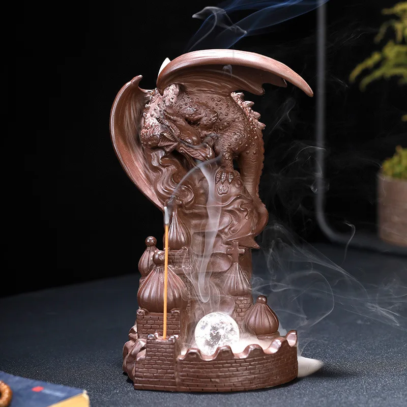 Backflow Incense Burner Exquisite Handmade Crafts Creative Ornaments for Living Room Bedroom Bathroom KI
Backflow Incense Burner Exquisite Handmade Crafts Creative Ornaments for Living Room Bedroom Bathroom KI