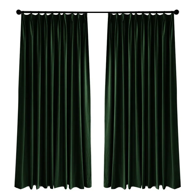 Vintage American-Style Dark Green Shade Curtains for Bedroom Living Room Royal Silk Flannel European-Style Cotton Velvet
Vintage American-Style Dark Green Shade Curtains for Bedroom Living Room Royal Silk Flannel European-Style Cotton Velvet