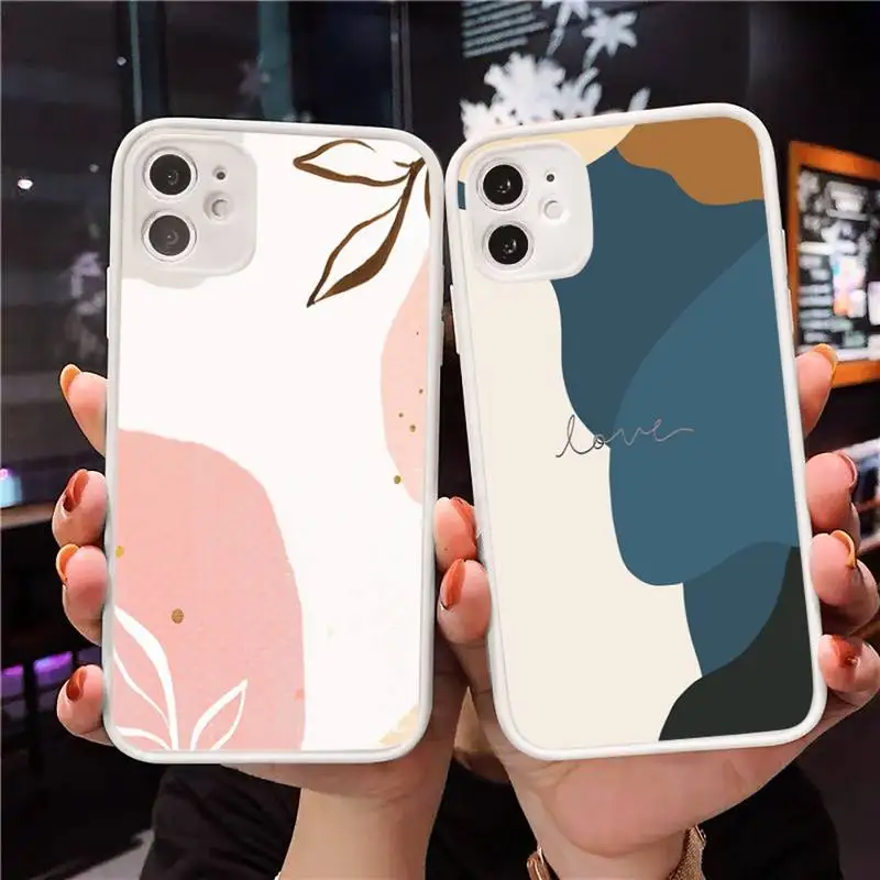 Art Abstract Geometry leaves Phone Case Matte Transparent for iPhone 7 8 11 12 s mini pro X XS XR MAX Plus Clear mobile bag
Art Abstract Geometry leaves Phone Case Matte Transparent for iPhone 7 8 11 12 s mini pro X XS XR MAX Plus Clear mobile bag