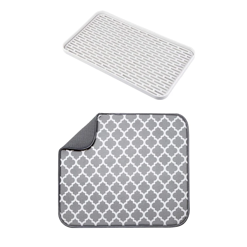 Kitchen Countertop Suction Mat Tableware Cup Bowl Dish Drain Pad With Drainer With Drip Tray
Kitchen Countertop Suction Mat Tableware Cup Bowl Dish Drain Pad With Drainer With Drip Tray