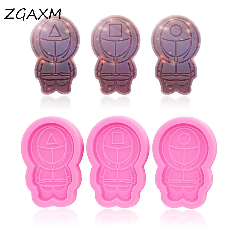 LM 01 Shiny earrings Kawaii lexible Mold Full set Squid Game Keychain Mold Cookie Polymer Clay Resin Silicone Mold
LM 01 Shiny earrings Kawaii lexible Mold Full set Squid Game Keychain Mold Cookie Polymer Clay Resin Silicone Mold
