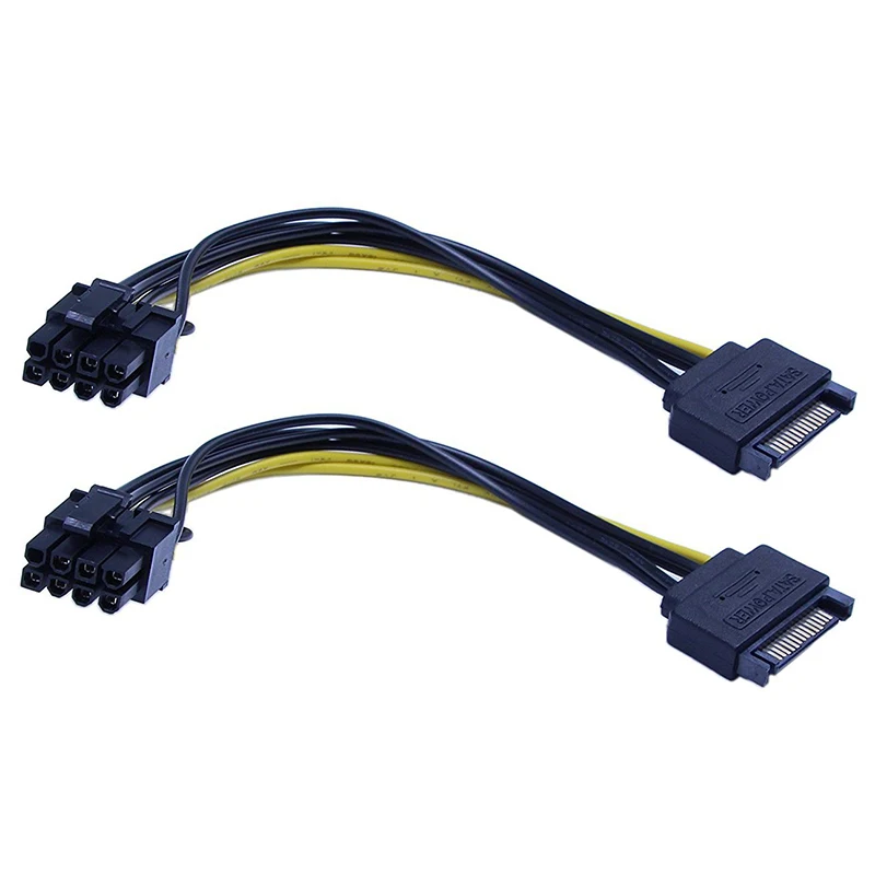 Кабель питания PCI-E, 15Pin SATA папа-8 Pin(6 + 2), 20 см, 10 шт.
Кабель питания PCI-E, 15Pin SATA папа-8 Pin(6 + 2), 20 см, 10 шт.