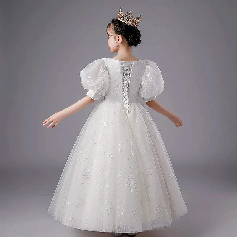Children Girls Luxury Korean Sweet White Color Birthday Wedding Party Princess Fluffy Dress Kids Teens Piano Pageants Host Dress
Children Girls Luxury Korean Sweet White Color Birthday Wedding Party Princess Fluffy Dress Kids Teens Piano Pageants Host Dress