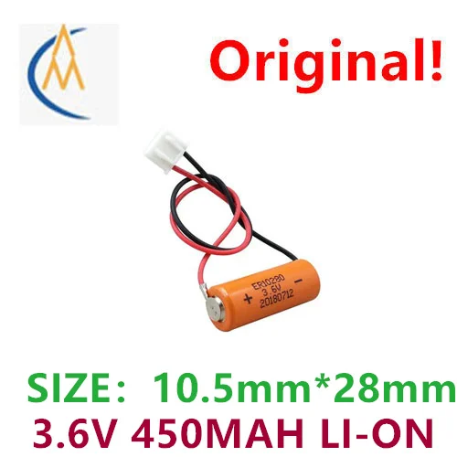 Mitsubishi PLC industrial control servo 3.6V lithium battery er10280 is applicable to fx2nc-32bl Machinable with plug
Mitsubishi PLC industrial control servo 3.6V lithium battery er10280 is applicable to fx2nc-32bl Machinable with plug