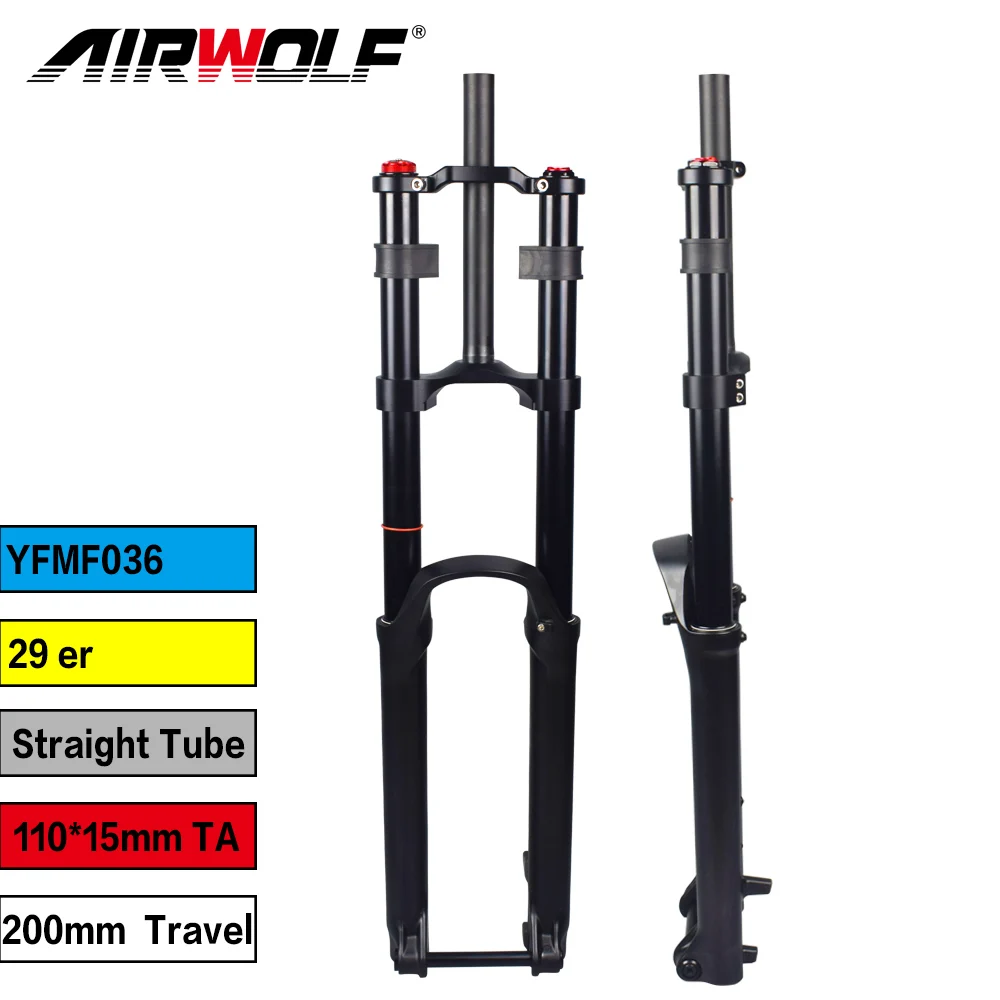 Free Shipping U.S. Boost MTB Bicycle Fork Suspension 29 Straight Tube Thru Axle 110*15mm Travel 200mm Mountain Bike Accessories
Free Shipping U.S. Boost MTB Bicycle Fork Suspension 29 Straight Tube Thru Axle 110*15mm Travel 200mm Mountain Bike Accessories