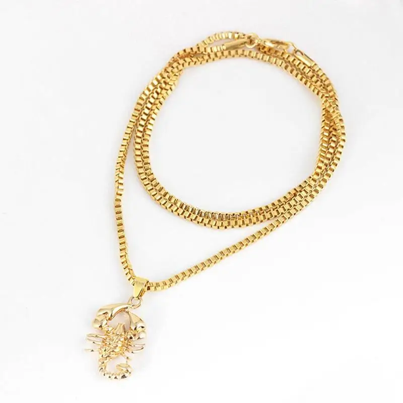 New Hip Hop Gold Color Scorpion Pendant Necklace Men Punk Quality Scorpio High Long Alloy Chain Necklace Man Jewelry V7T2
New Hip Hop Gold Color Scorpion Pendant Necklace Men Punk Quality Scorpio High Long Alloy Chain Necklace Man Jewelry V7T2