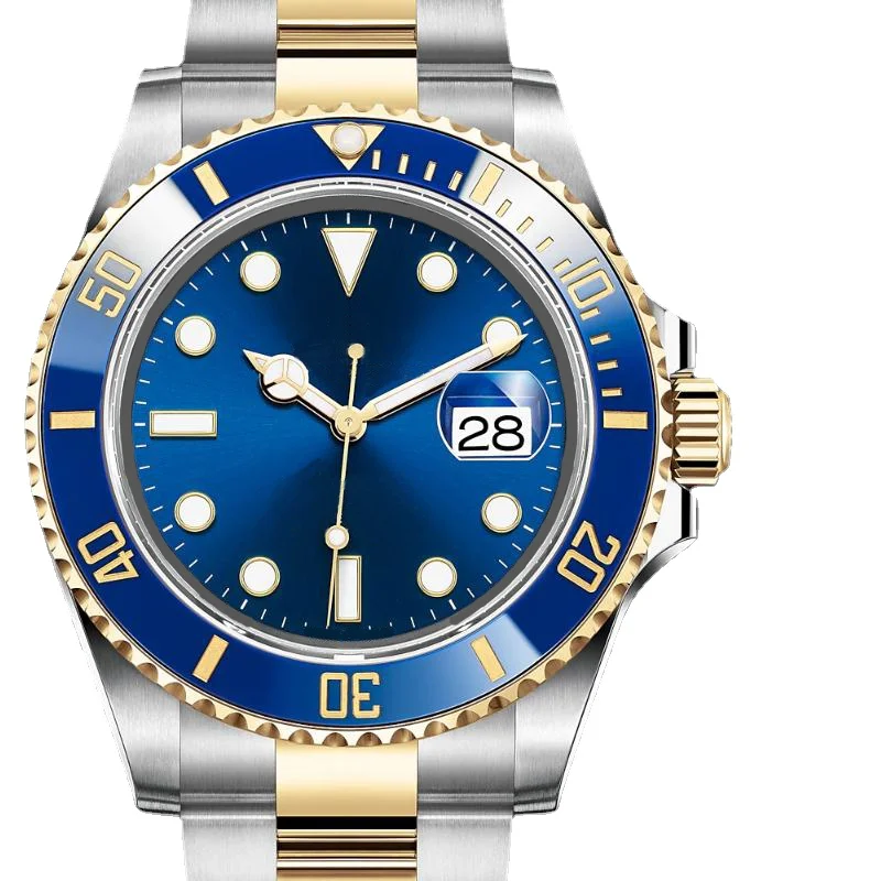 New Automatic Mechanical Men's Watch 41mm New Stainless Steel Watch Black Blue Ceramic Bezel Sapphire Crystal
New Automatic Mechanical Men's Watch 41mm New Stainless Steel Watch Black Blue Ceramic Bezel Sapphire Crystal
