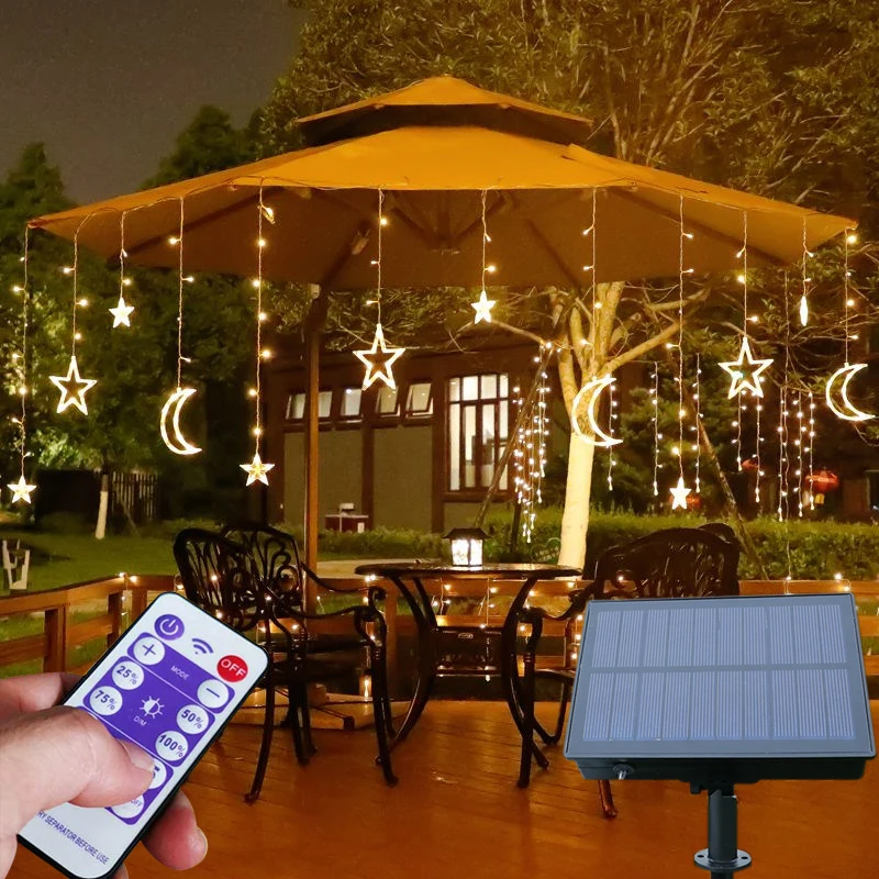LED Solar Curtain Fairy Christmas Lights String Twinkle For Outside House Garland Garden Waterproof Outdoor Wedding Decoration
LED Solar Curtain Fairy Christmas Lights String Twinkle For Outside House Garland Garden Waterproof Outdoor Wedding Decoration