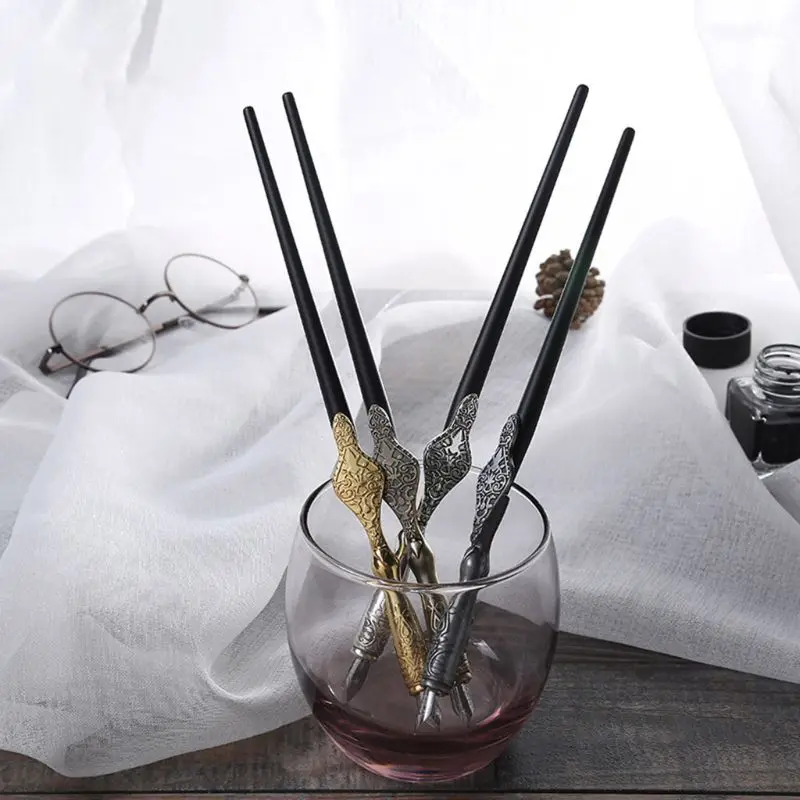 Carving English Calligraphy Dip Pen Fountain with Writing Ink Nibs Set Office School Stationery Gift
Carving English Calligraphy Dip Pen Fountain with Writing Ink Nibs Set Office School Stationery Gift