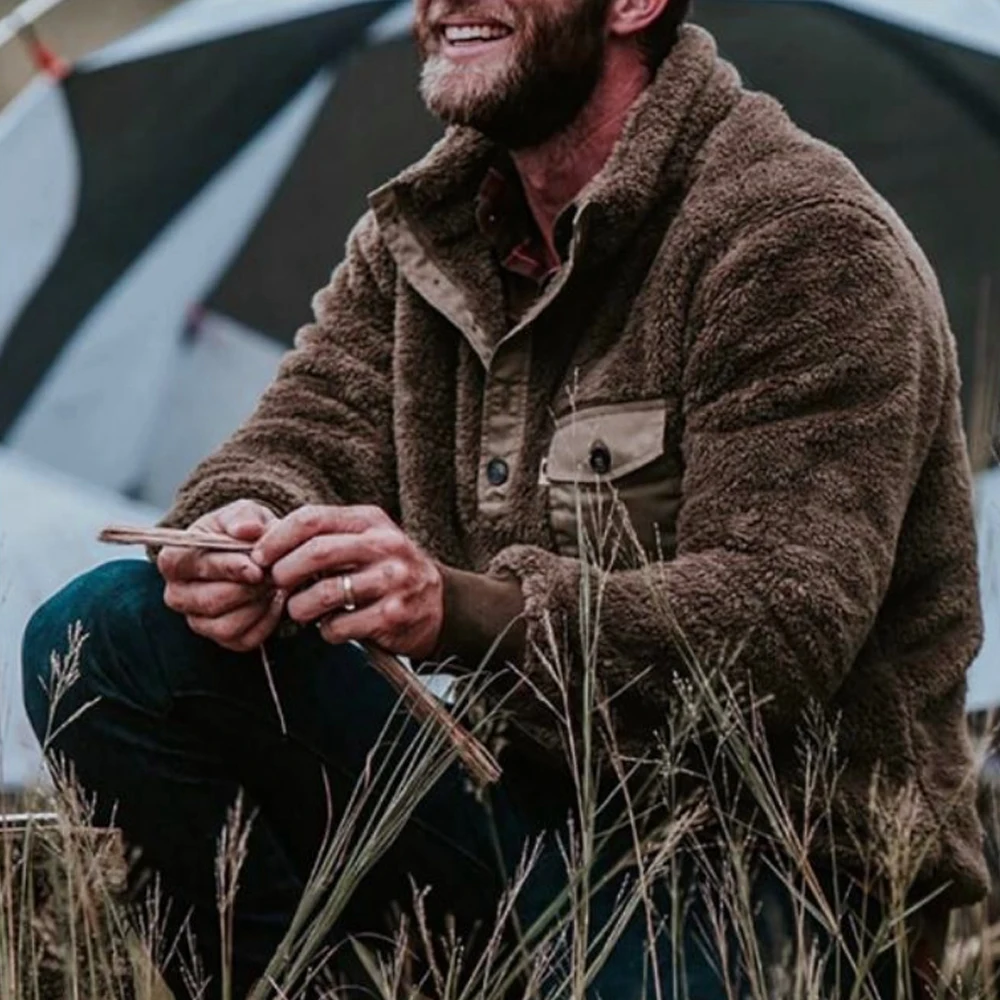 Man Sweatshirts Fleece Fur Pullover Men Long Sleeve Buttons Jumper Solid Color Winter Warm Mens Sweatshirt
Man Sweatshirts Fleece Fur Pullover Men Long Sleeve Buttons Jumper Solid Color Winter Warm Mens Sweatshirt