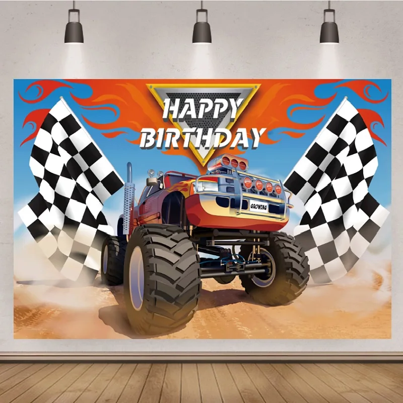 Red Flame Monster Truck Theme Name Photography Background Boys Birthday Party Decoration Baby Shower Booth Supplies
Red Flame Monster Truck Theme Name Photography Background Boys Birthday Party Decoration Baby Shower Booth Supplies