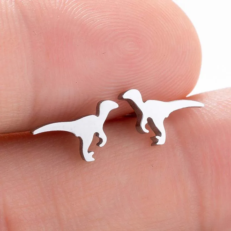 Korean Earings Fashion Jewelry Dinosaur Earrings stainless steel Statement Earrings Stud Earrings For Women Brincos Wholesale
Korean Earings Fashion Jewelry Dinosaur Earrings stainless steel Statement Earrings Stud Earrings For Women Brincos Wholesale