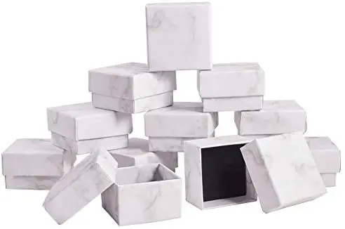 24 Pack Small Square Kraft Ring Earring Box 1.96x1.96x1.18 Inches Marble White Cardboard Jewelry Gift Boxes for Valentine's Day
24 Pack Small Square Kraft Ring Earring Box 1.96x1.96x1.18 Inches Marble White Cardboard Jewelry Gift Boxes for Valentine's Day
