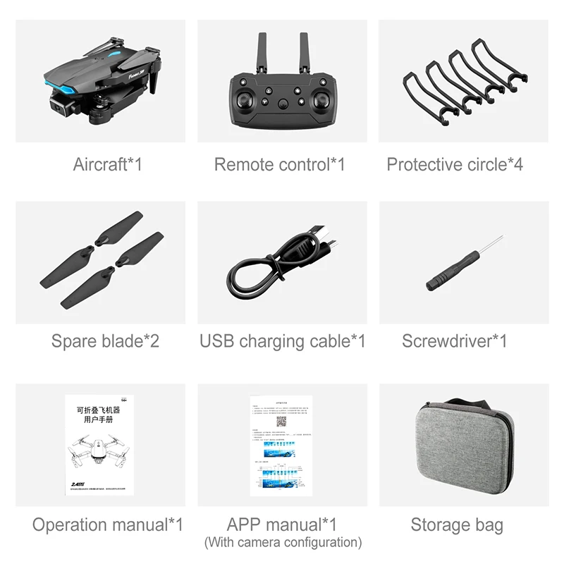 S89 Mini Drone 4K Quadcopter With Camera Don RC Helicopter Dron Dual Cameras Fixed Height Function Foldable Aircraft Toy For Kid
S89 Mini Drone 4K Quadcopter With Camera Don RC Helicopter Dron Dual Cameras Fixed Height Function Foldable Aircraft Toy For Kid