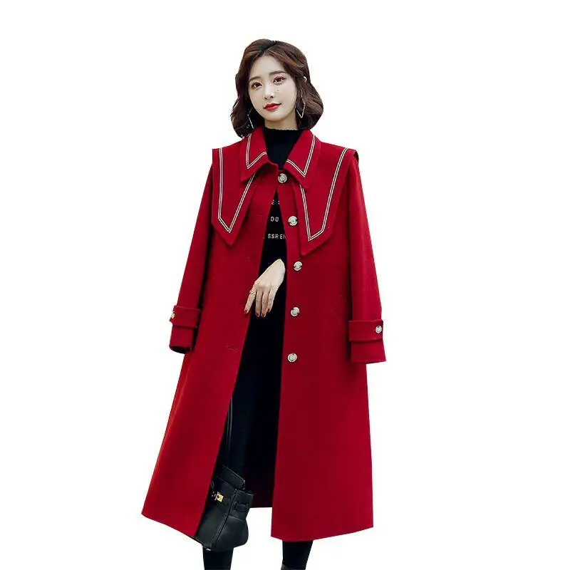 Woolen Coat Women Clothing Spring 2022 New Woolen Pakra Women Jacket Long Slim Big Pocket Thick Warm Pakras Female Coats Black
Woolen Coat Women Clothing Spring 2022 New Woolen Pakra Women Jacket Long Slim Big Pocket Thick Warm Pakras Female Coats Black