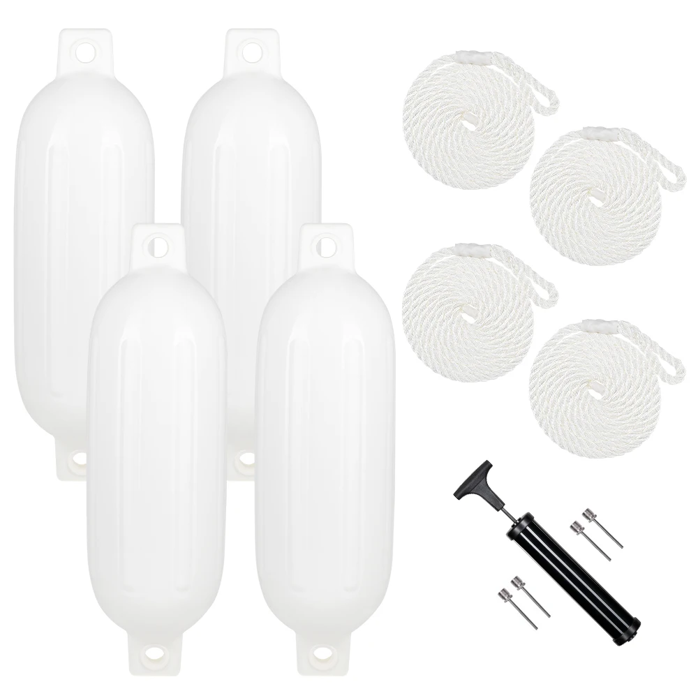 4pcs 6.5"(D) x 23"(L) Outdoor Yacht Crash Float Yacht Fender PVC Bumpers speedboat Fenders
4pcs 6.5"(D) x 23"(L) Outdoor Yacht Crash Float Yacht Fender PVC Bumpers speedboat Fenders