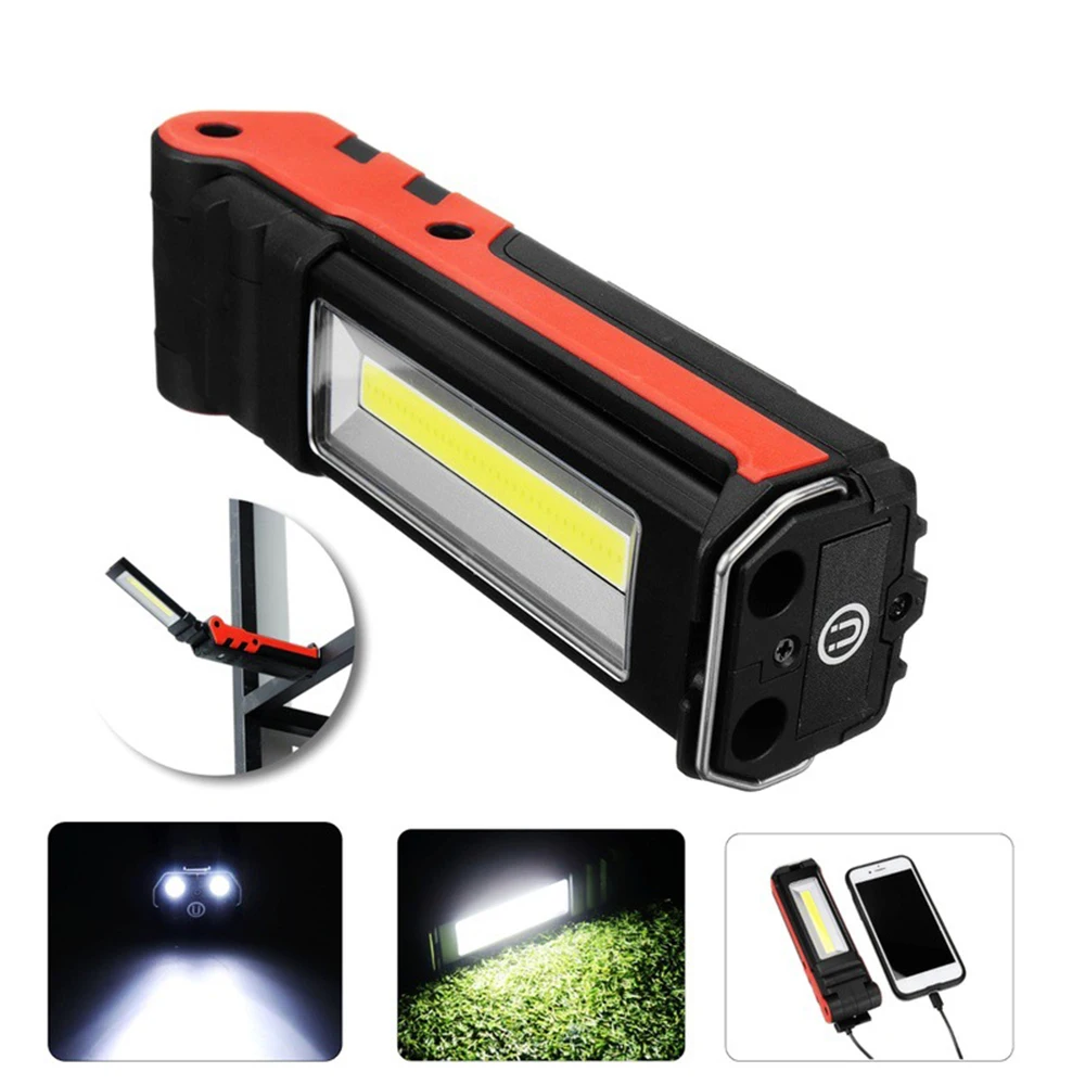 COB LED Work Light USB Rechargeable Flashlight Magnetic Hanging Hook Lamp Car Repair Inspection Lamp For Outdoor Camping Hiking
COB LED Work Light USB Rechargeable Flashlight Magnetic Hanging Hook Lamp Car Repair Inspection Lamp For Outdoor Camping Hiking