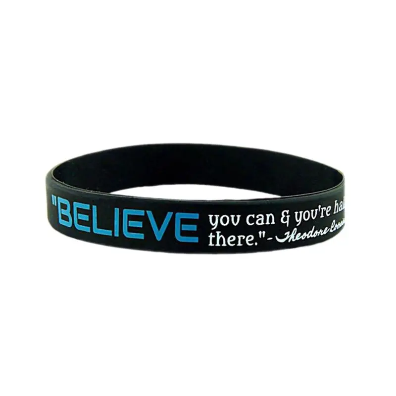 Браслет из силиконовой резины Dream Greatness Believe спортивный Мотивационный браслет |