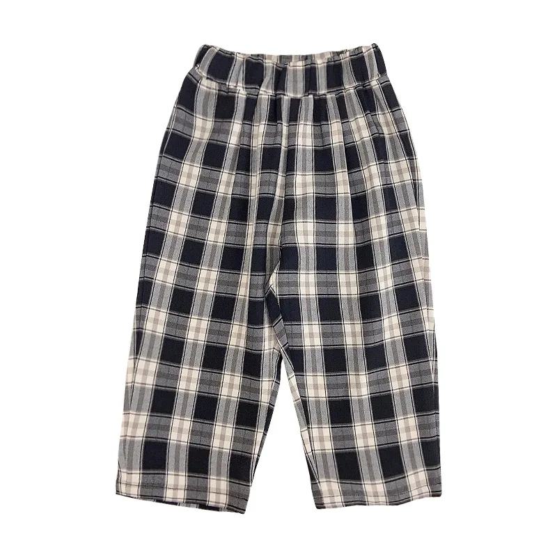 Children's Pants 2021 Summer Autumn New Boys and Girls Check Simple Cotton Comfortable Elastic Waist Korean Casual Pants
Children's Pants 2021 Summer Autumn New Boys and Girls Check Simple Cotton Comfortable Elastic Waist Korean Casual Pants
