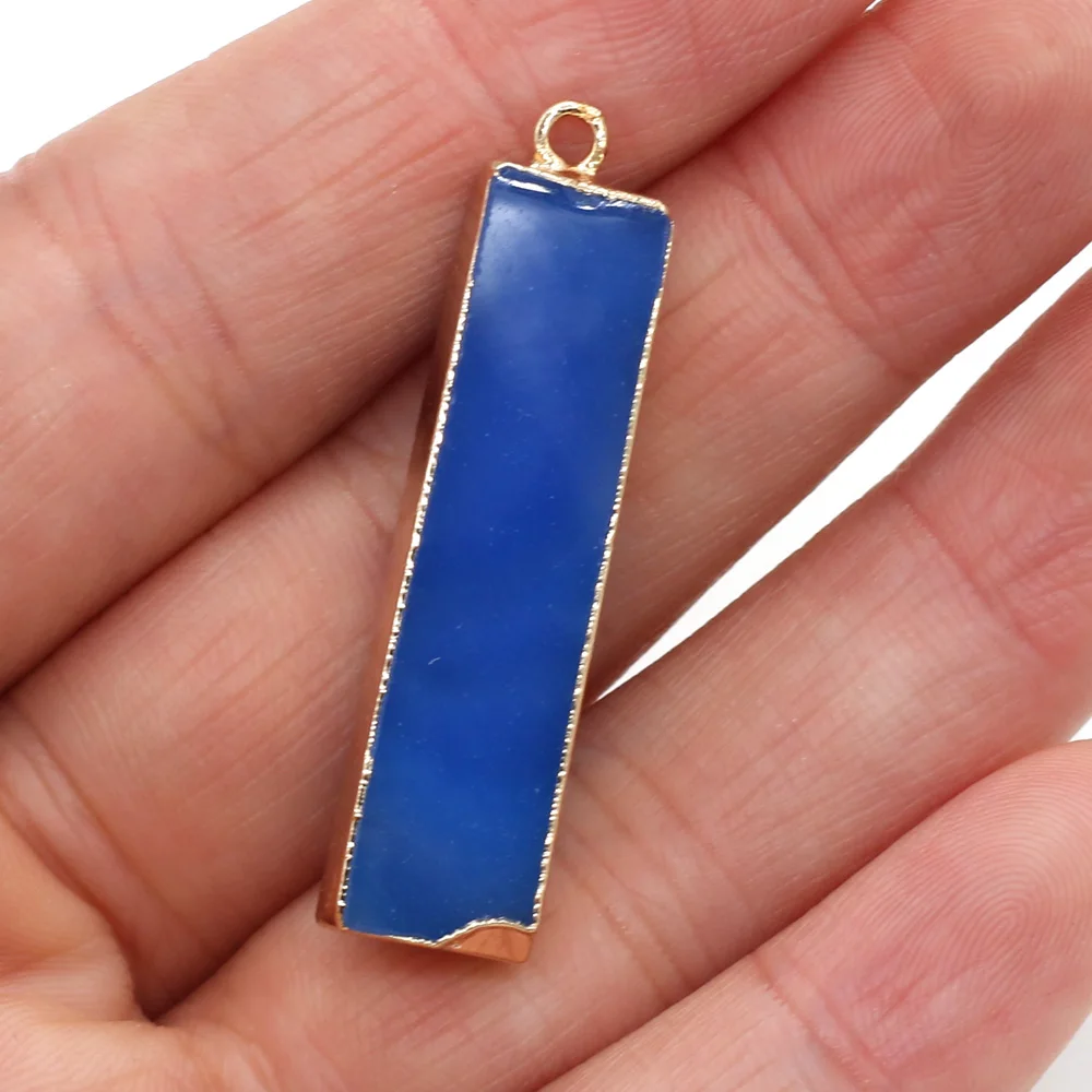 Natural Stone Agates Pendants Charms Rectangle Gold-Plated Crystal for Fashion Jewelry Making Necklace Gift
Natural Stone Agates Pendants Charms Rectangle Gold-Plated Crystal for Fashion Jewelry Making Necklace Gift
