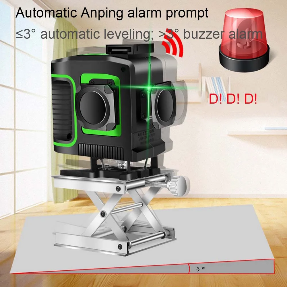 Domestica 12 Lines 3D Green Laser Level Self-Leveling 360 Horizontal & Vertical Cross USB Waterproof Green Laser Beam Line
Domestica 12 Lines 3D Green Laser Level Self-Leveling 360 Horizontal & Vertical Cross USB Waterproof Green Laser Beam Line
