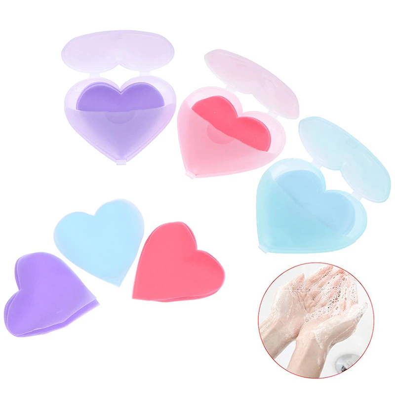 2box/100pcs Disposable Heart Shaped Soap Sheets Travel Portable Hand Washing Bath Clean Scented Slice Sheets For Box Soap
2box/100pcs Disposable Heart Shaped Soap Sheets Travel Portable Hand Washing Bath Clean Scented Slice Sheets For Box Soap