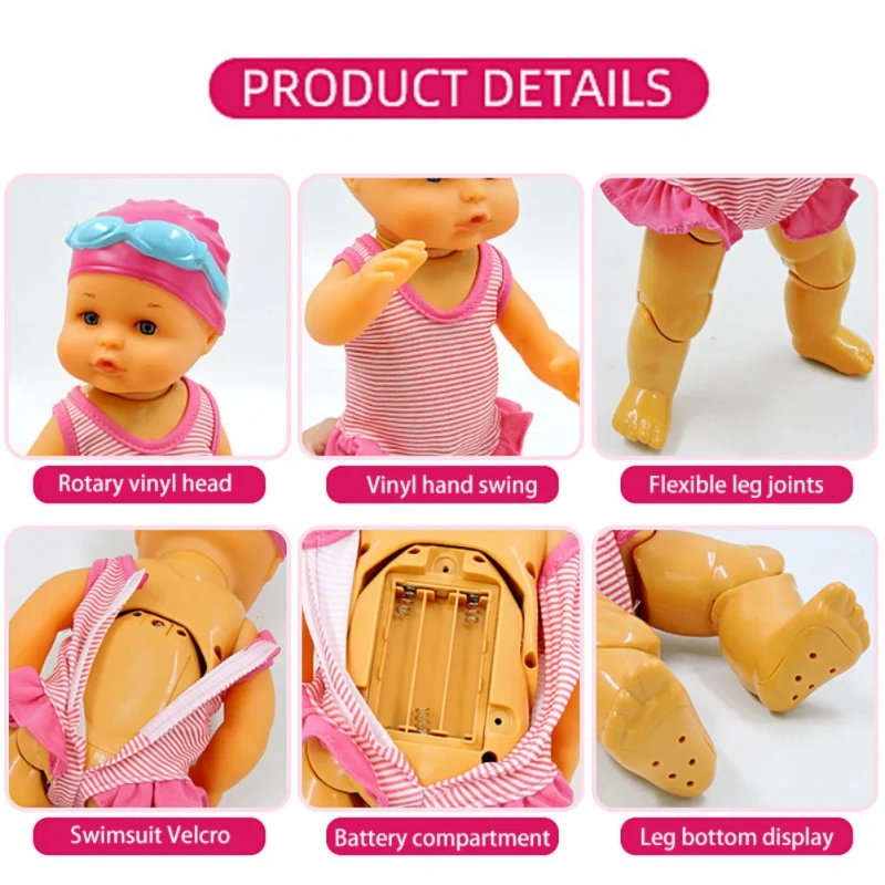 Waterproof Electric Swimming Doll Kid Girls Toy New Bath Swimming Pool Waterproof Dolls Girls Toy Birthday Gifts AA
Waterproof Electric Swimming Doll Kid Girls Toy New Bath Swimming Pool Waterproof Dolls Girls Toy Birthday Gifts AA