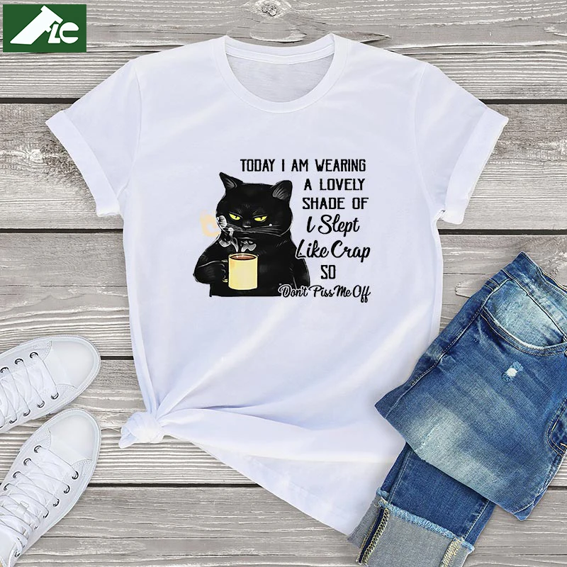 kawaii coffee cat t shirt women I am Wearing a Lovely Shade Don't Piss Me Off vintage womens Shirts cotton unisex tees mens tops
kawaii coffee cat t shirt women I am Wearing a Lovely Shade Don't Piss Me Off vintage womens Shirts cotton unisex tees mens tops