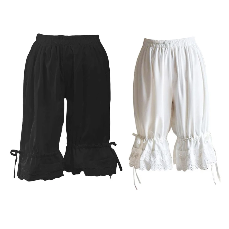 Women Lolita Vintage Bloomers Ruffles Lace Hem Bow Lantern Pumpkin Shorts Solid Color Elastic Bubble Safety Under Pants
Women Lolita Vintage Bloomers Ruffles Lace Hem Bow Lantern Pumpkin Shorts Solid Color Elastic Bubble Safety Under Pants