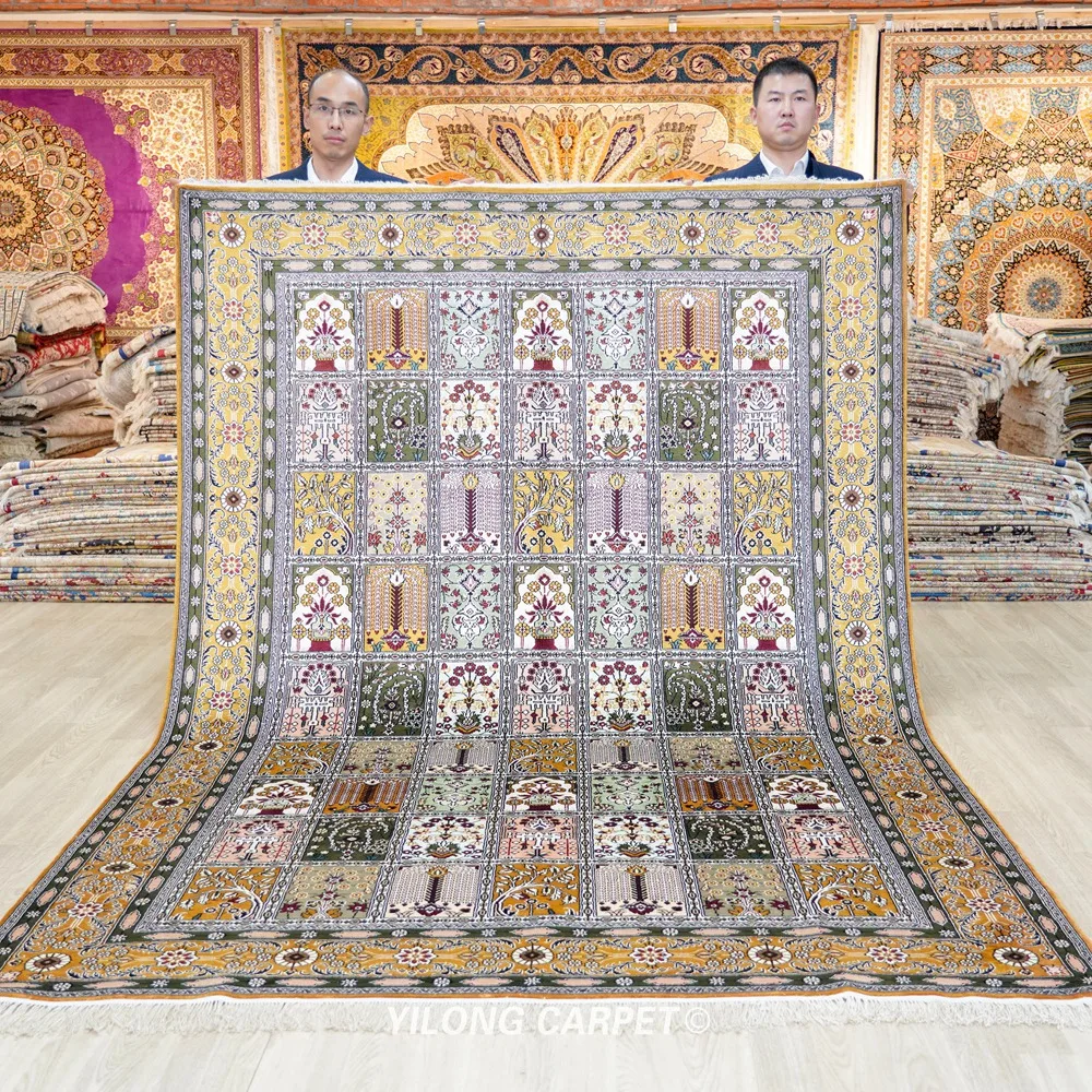 6'x9' Persian Area Rug Classic Oriental Four Seasons Flower Handmade Silk Carpet (YHW040B)
6'x9' Persian Area Rug Classic Oriental Four Seasons Flower Handmade Silk Carpet (YHW040B)