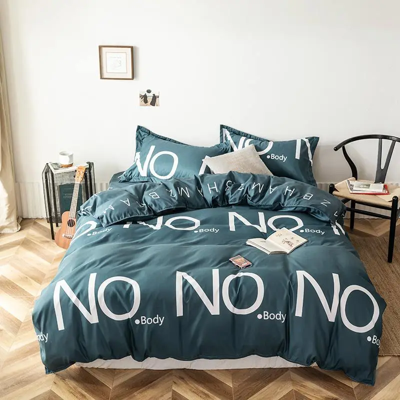 Three-piece four-piece small fresh bedding thickened brushed simple cotton bed linen quilt cover pillowcase
Three-piece four-piece small fresh bedding thickened brushed simple cotton bed linen quilt cover pillowcase