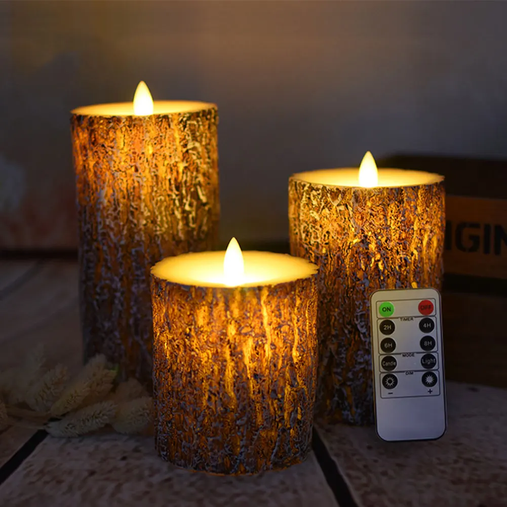 1 Set of 3 Flameless Candle Night Light Pine LED Candle With Remote Control Wax Candle For New Year Christmas Wedding Decoration
1 Set of 3 Flameless Candle Night Light Pine LED Candle With Remote Control Wax Candle For New Year Christmas Wedding Decoration